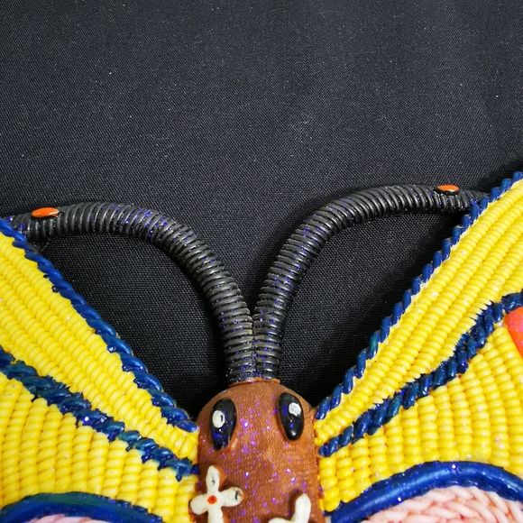 Colourful Resin Glittery Butterfly Wall Hanging Decorative - Picture 11 of 17